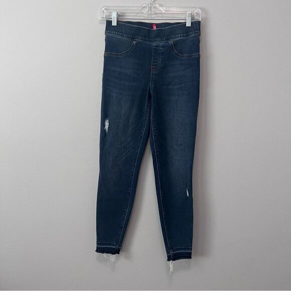Spanx Distressed High Rise Ankle Skinny Jeans Size S - Picture 1 of 10